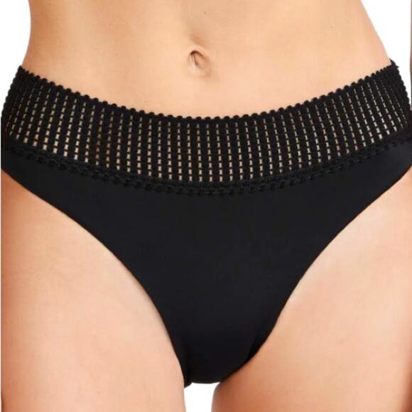NWT MSRP$88 Peixoto Carine Mesh Waistband Bikini Bottoms, Size Medium - Picture 1 of 2
